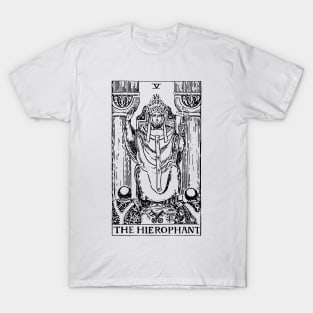 The Hierophant Tarot in black T-Shirt